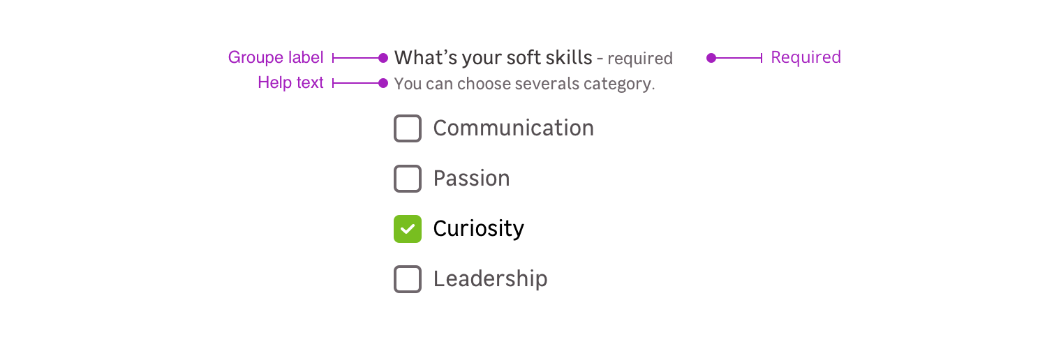 Checkbox-Overview